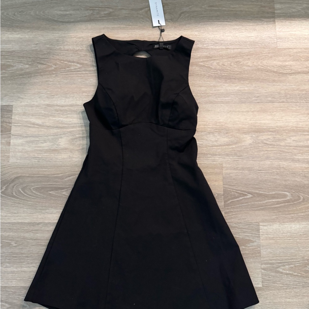 Dynamite Black Sheath Halter Mini Dress